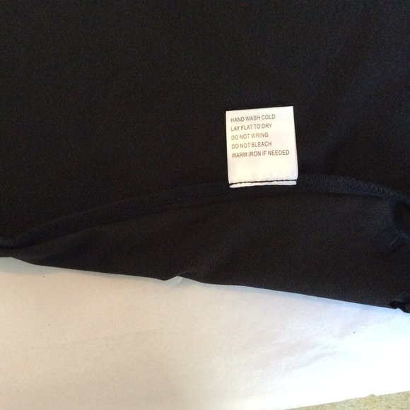 Belldini Black Laser Cut Out Blouse 208A - Picture 6 of 6